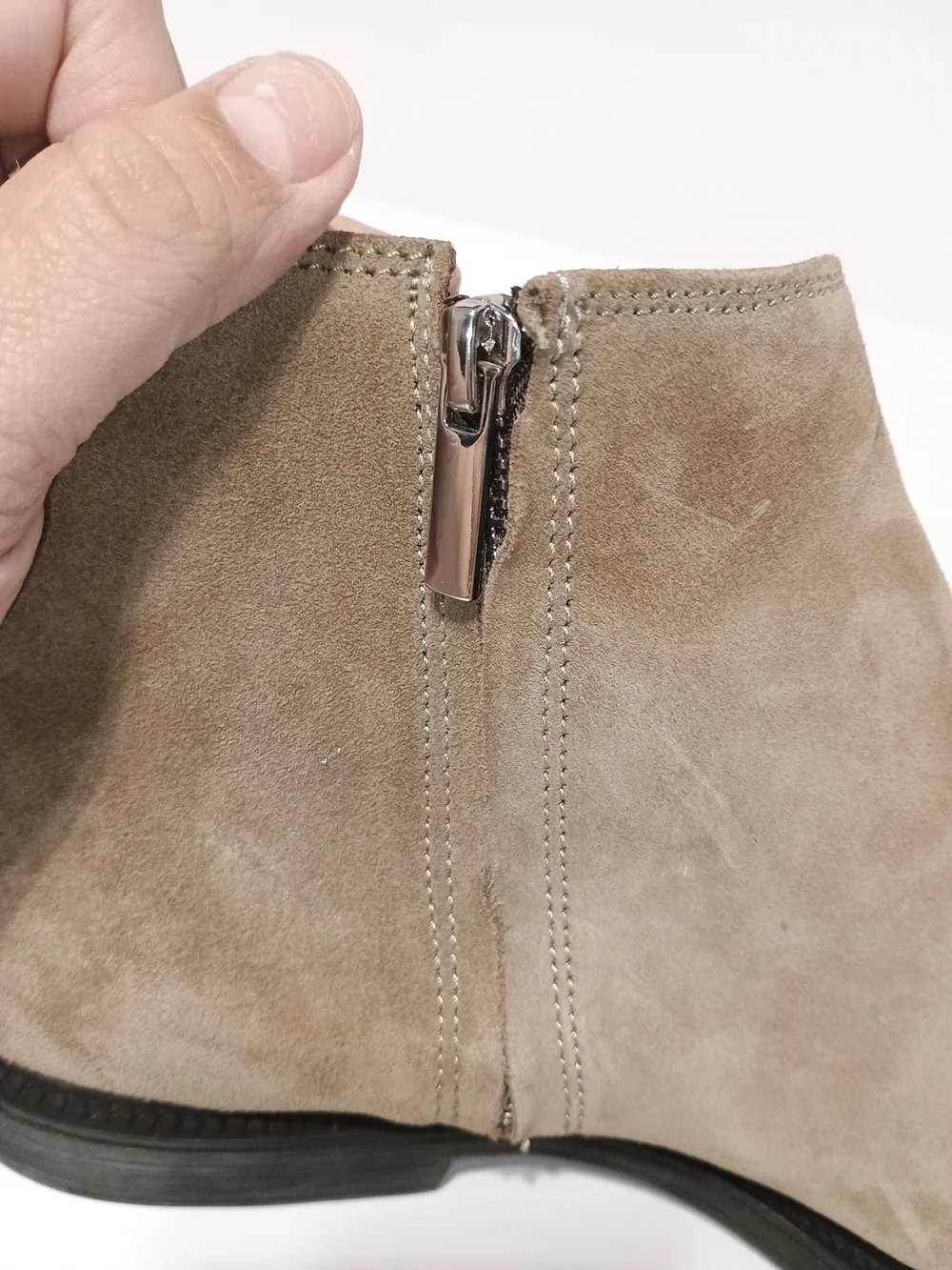 Zara Men’s Taupe Suede Chelsea Ankle Boots EU 43 US 10 Pull On Neutral